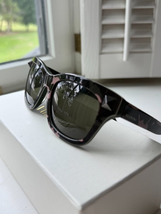 Valentino Rock Stud Sunglasses with case and box MSRP $515 main image 5